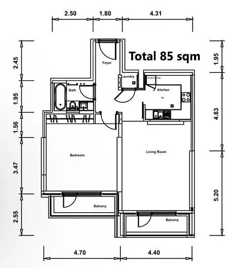 Burj Khalifa Full View Luxury Dubai Downtown Gem Villa 0*,